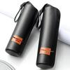 1Pc Leather Cup Sleeve Sport Water Bottle Cover Case With Rope Portable Vacuum Glass Cup Sleeve Cup Pouch Camping Accessories