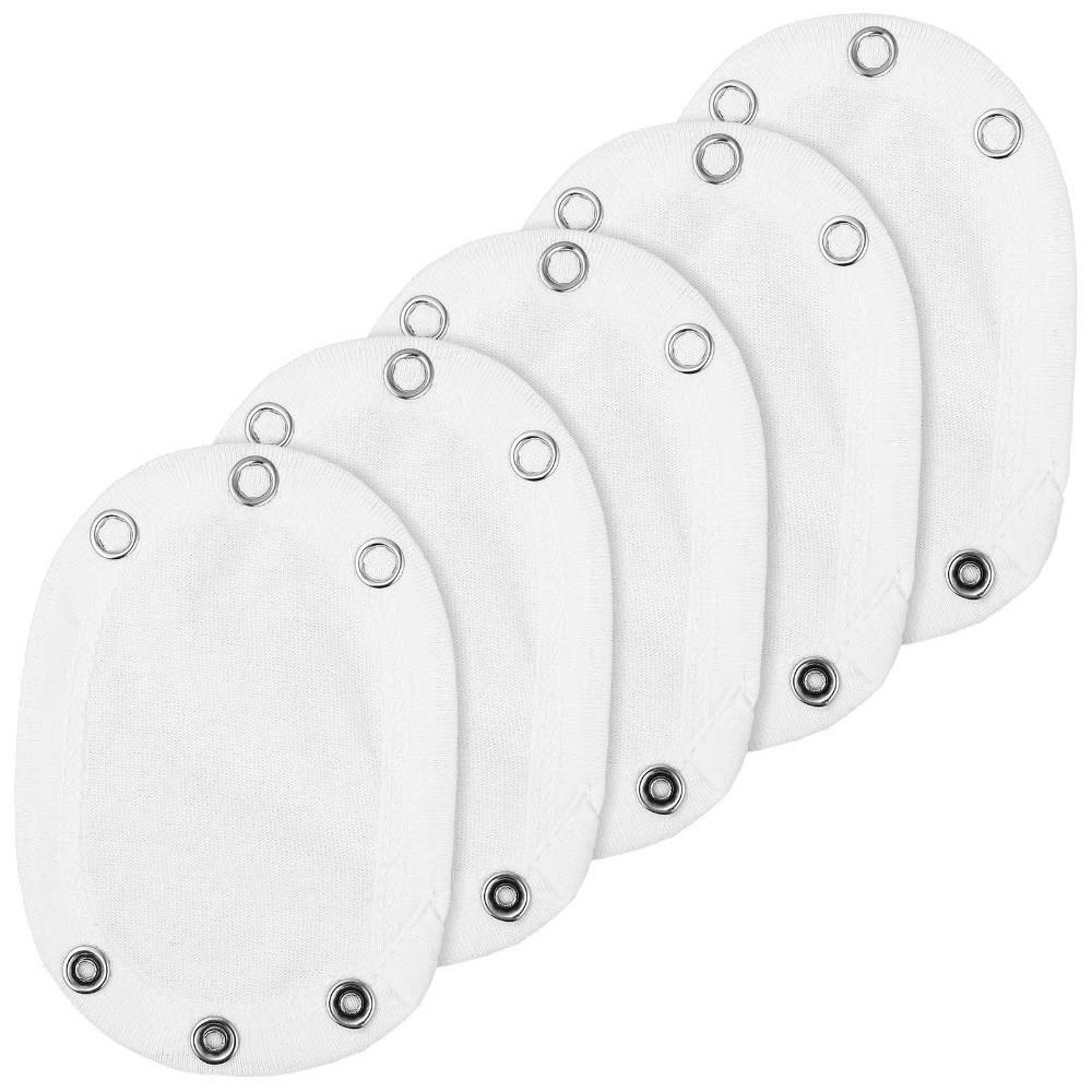 5pcs Cute Cotton Bodysuit Extender White Super Utility Lengthen Pads Soft Bodysuit Extension Strap For Boys Girls