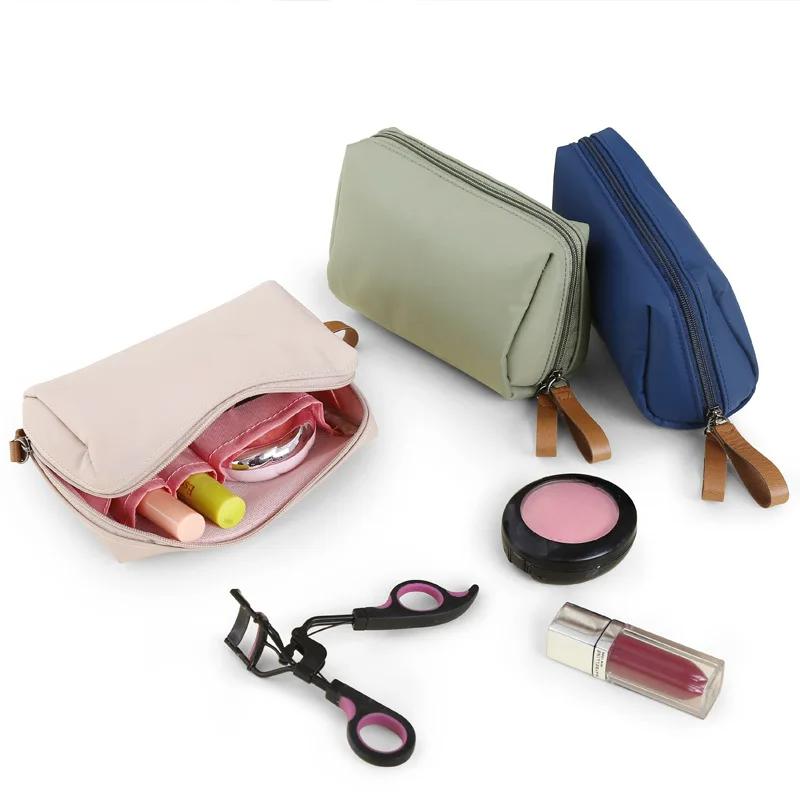 2025 Women Cosmetic Bag Solid Color Minimalist Style Makeup Bag Toiletry Bag Waterproof Make Up Organizer Pouch