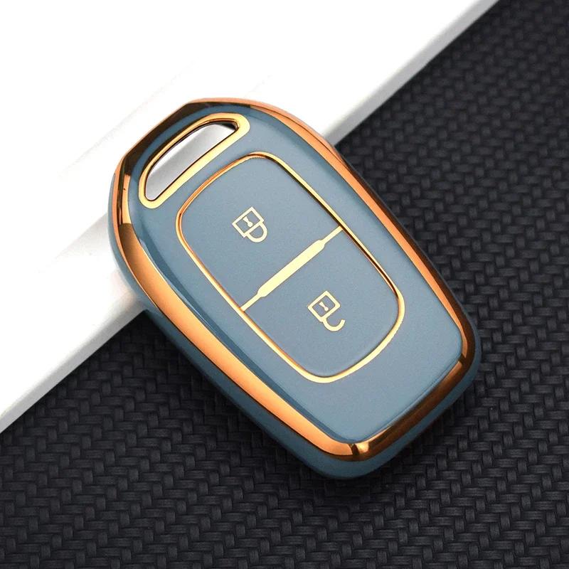 Tpu Housing Remote Fit For Renault Kwid Traffic Symbol Fit For Dacia Sandero Logan Duster Auto Smart Key Fob Case Cover Key Fob Protector Mount