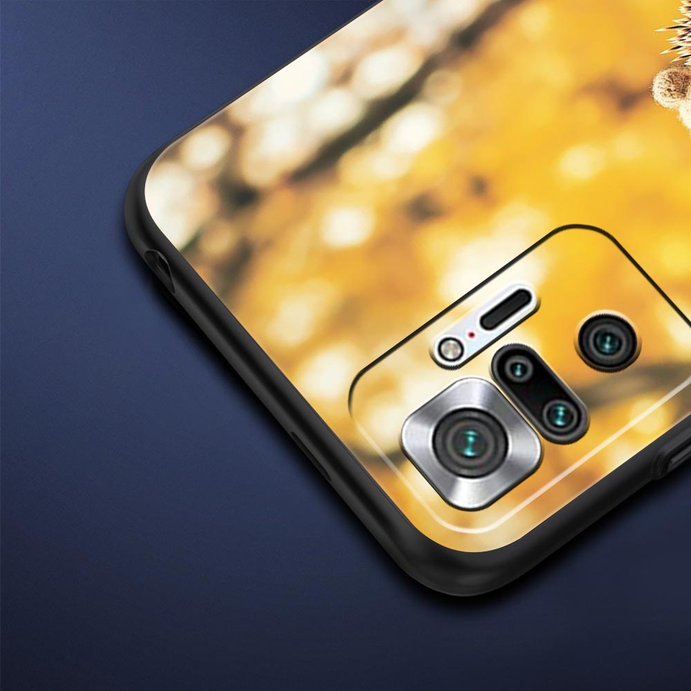 Autumn Cute Hedgehog Design Phone Case For Xiaomi Redmi Note 14 13 5G 10 11 12 Pro Plus 4G 14C 13C 12C 10C Black Cover