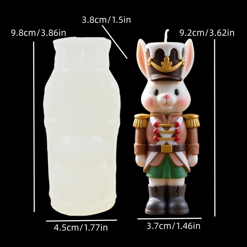 Mushroom shaped house candle silicone mold rabbit mushroom house molds Easter gift Mushroom house rabbit resin Gypsum mould
