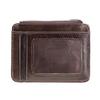 Anti-degaussing Design Short Snap Button Zipper Closure Faux Leather Men Wallet Multiple