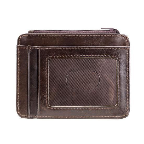Anti-degaussing Design Short Snap Button Zipper Closure Faux Leather Men Wallet Multiple