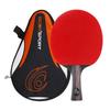 Table Tennis Matte Orange Poplar Authentic Shakehand Carrying Case For Beginners To Intermediate Perfect Gift Racket, Rubber, High-Resilience Sponge,
