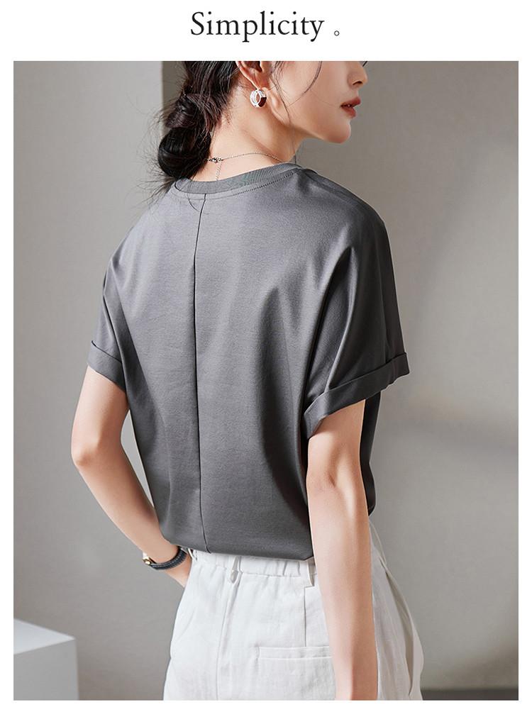 Pure Cotton Short-sleeved T-shirt for Women