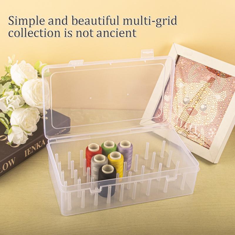 42 Axis Sewing Threads Box Thread Bobbins Empty Sewing Reel Box Needle Wire Storage Organizer Containers (No Sewing Threads)