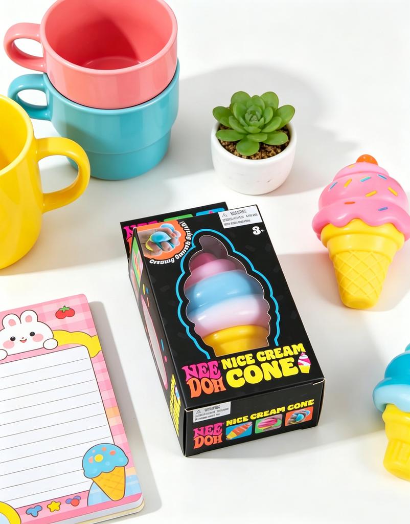 Ice Cream Shaped Decompression Needoh Nice Cream Cone Surprise Stress Relief Squeeze Party Ice Lolly Gifts