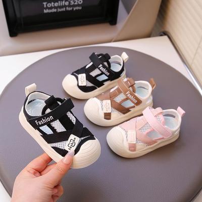 Children's Sandals New Summer Boys Baotou Casual Hollow Beach Shoes Medium Children's Sports Baby Shoes Tide