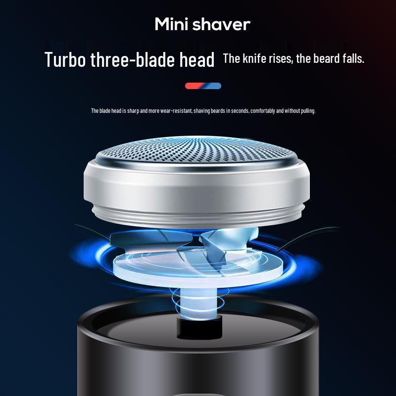 Compact Men s Electric Shaver with Type-C Charging & Smart Display