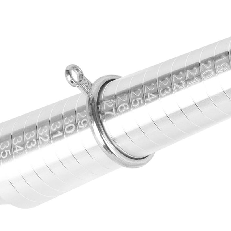 Ringgrößenmesser Messwerkzeug Set mit Ringstock Größe 1-35 Metall Ringgrößen-Kit & Ringgrößenversteller für lockere Ringe