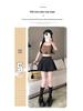 Spicy Girl Grey Polka Dot High Waist A-Line Fluffy Skirt - Women's Sweet Petite Summer 2025