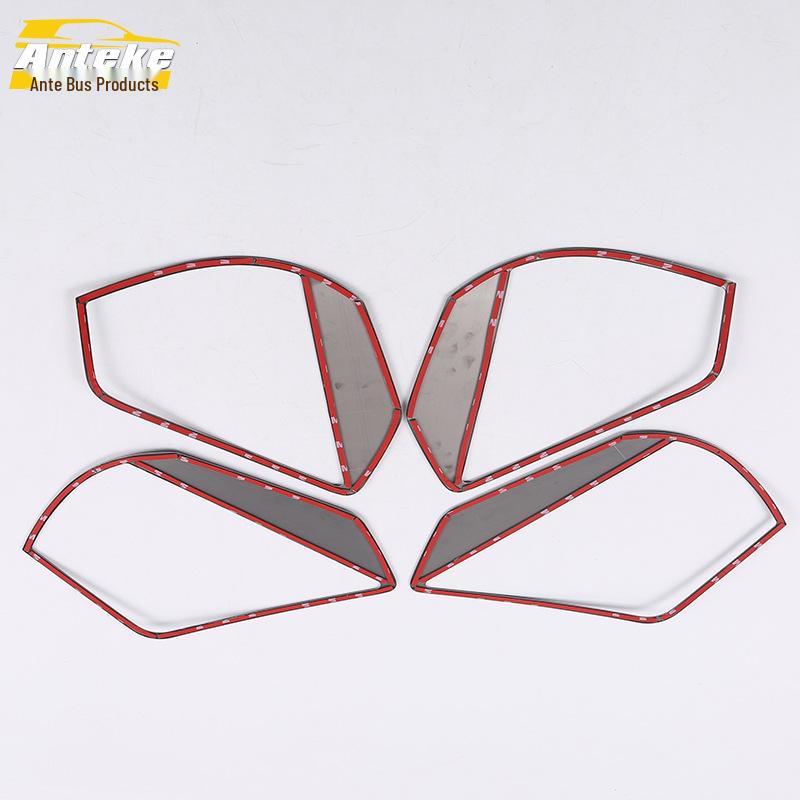 18 Qin PRO Door Speaker Bright Ring Cover - Stainless Steel Trim