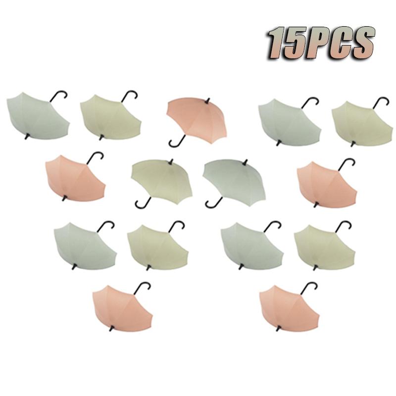 Cute Umbrella Shaped Hooks No-Punch Wall Hooks Kitchen Bathroom Coat Rack Key Organizer Hooks Home Storage Shelf Hooks