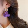 Flowers Girl Exaggerated Earrings Korean Style Dangle Earrings Women Drop Earrings Stud Earrings