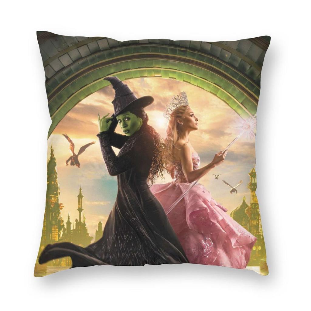 Wicked For Good Glinda Pillowcase Soft Polyester Cushion Cover Decor Throw Pillow Case Cover Home Square cm