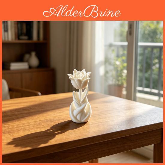 3d Tulip Ornament Printed Office Shape Decorative Figurine Integrated Molding Pla Small Sculpture Home Decor