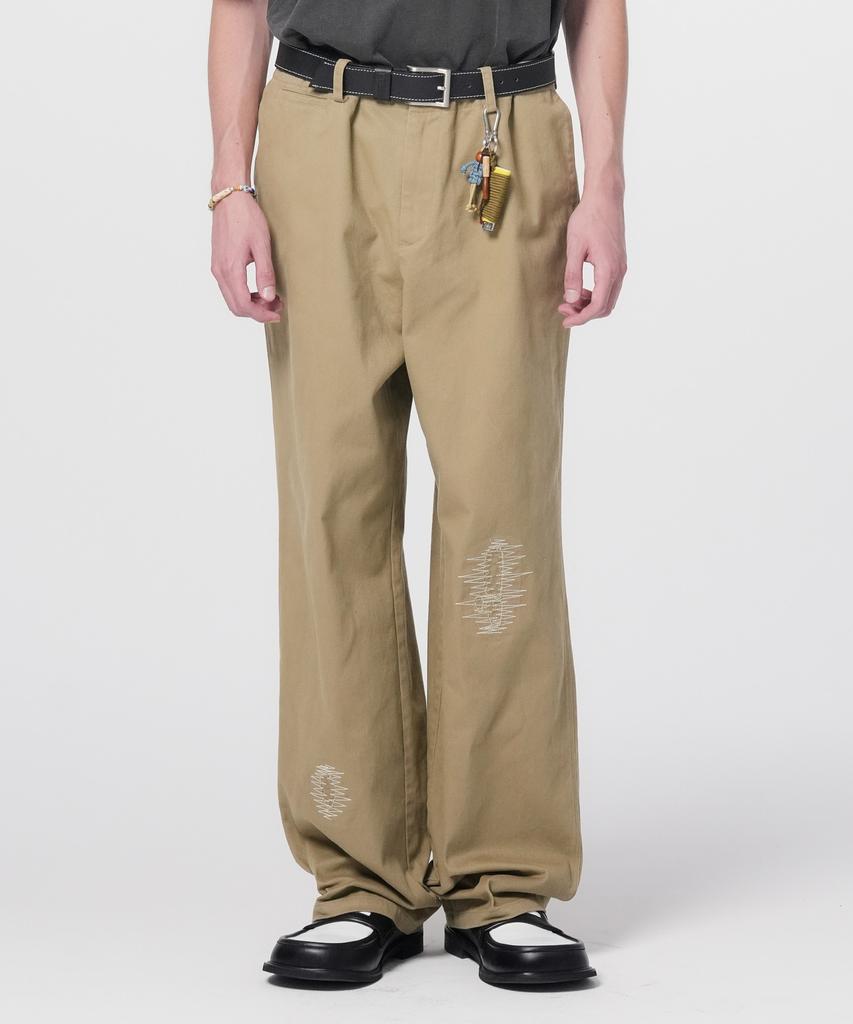 Honguseong Workwear Repair Chino Pants_Beige