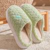 Plush cotton slippers 2025 autumn and winter new indoor home thick bottom warm couple cotton slippers winter