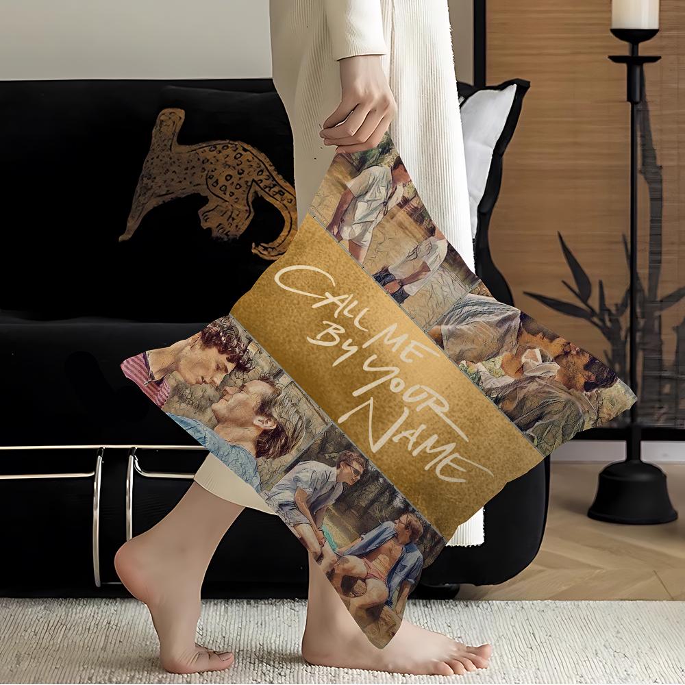 Film Posters Call Me By Your Name Cushion Cover Inches Farmhouse Decor Home Throw Pillow Covers For Couch Decorations