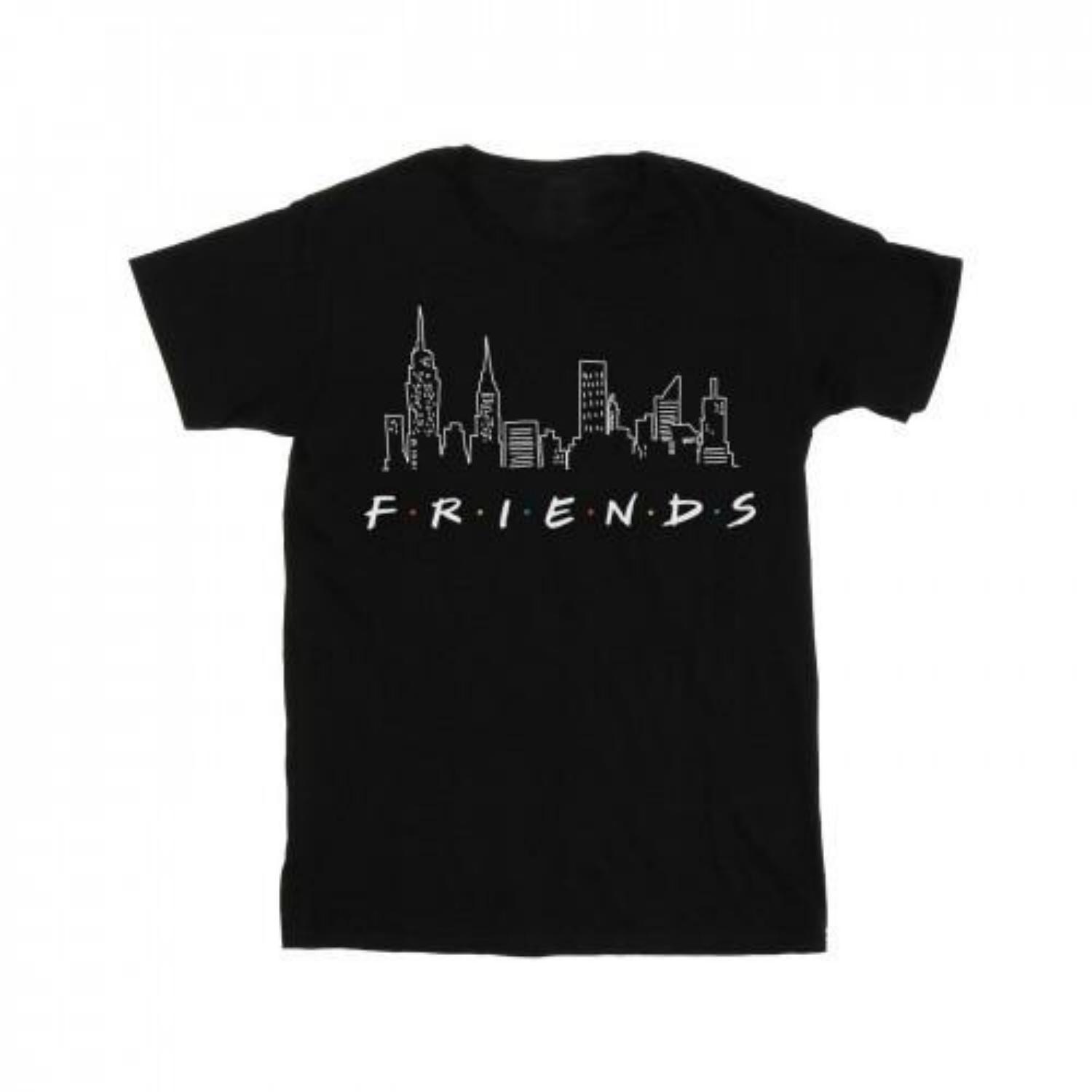 Friends Womens_Ladies Skyline Logo Cotton Boyfriend T-Shirt XXXXL