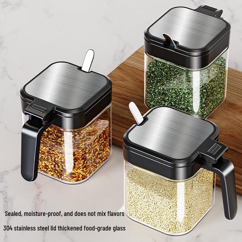 Chef's Plan Glass Spice & Seasoning Storage Sets