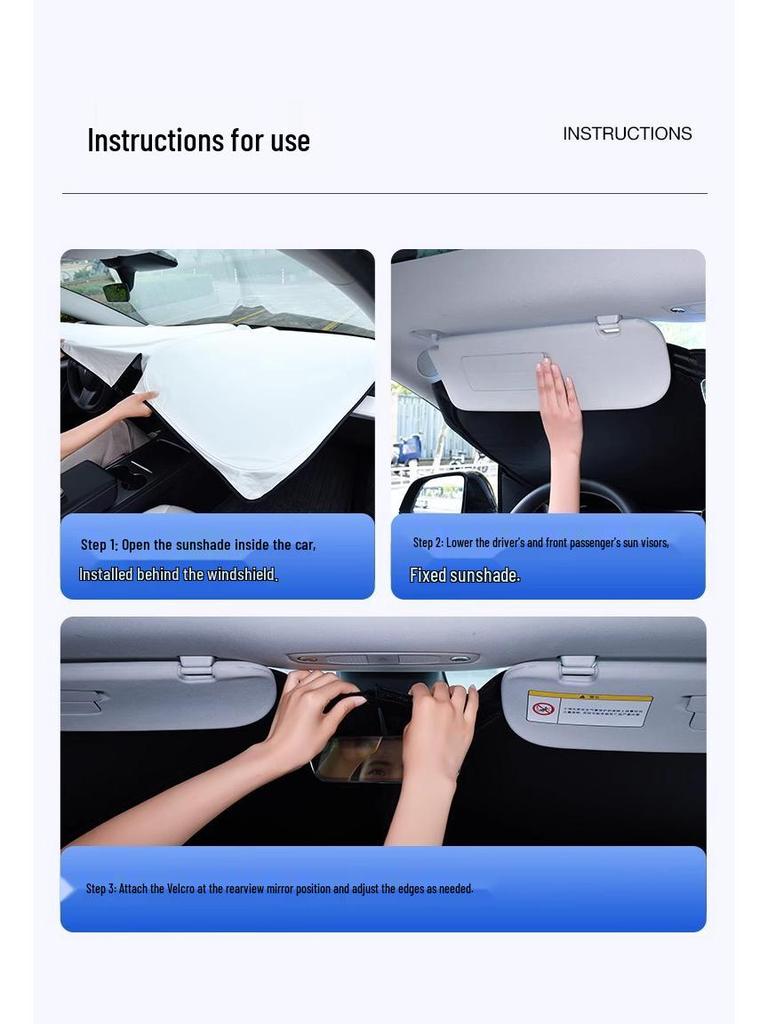 Premium Car Windshield Sunshade and Heat Insulation Visor