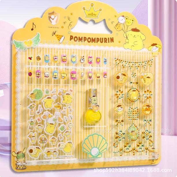 Kuromi Kids' Nail Polish & Manicure Sticker Gift Set