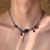 Women's Gothic Style Necklace Skin-friendly Exquisite Charm Necklace Christmas Gifts for Wife Mom