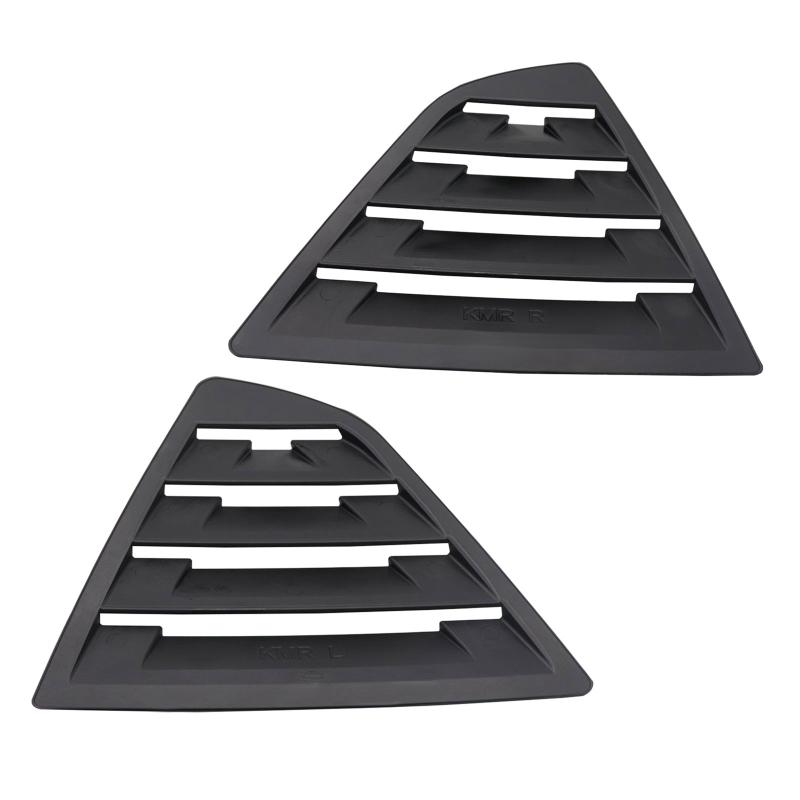 2 st Bilsida Bakre Fönster Jalusi Lucka Kåpa Trim Passar för 2018-2021 Luftutsläpp Jalusi Dekorationslist Karosskit