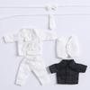 Rakulifey Obitsu 11 Costume Suit Set OB11 Size Clothes Obitsu Clothes 5 Colors (white)
