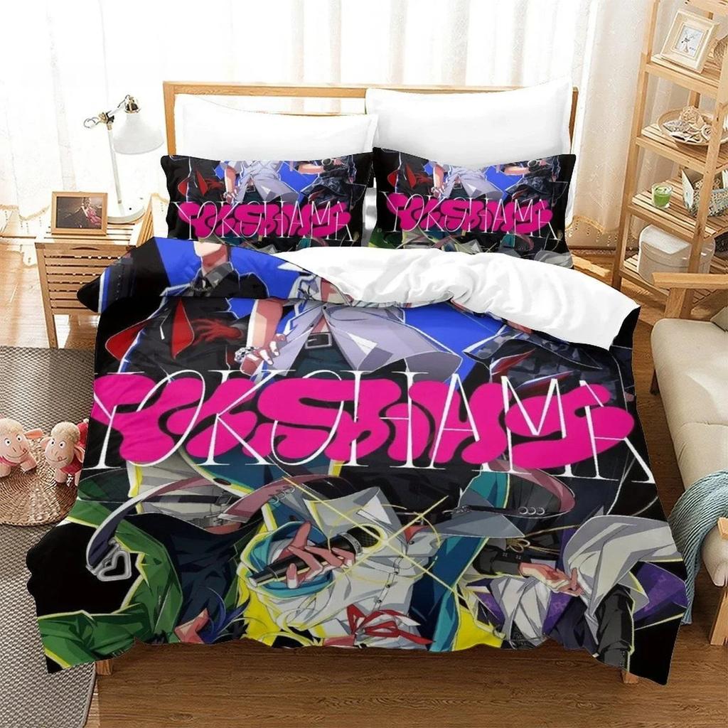 Hypnosis Mic Division Rap Battle Rhyme Anima Bedding Set Printed With Pillowcase Bed Duvet Cover Single Double Queen King Size