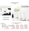Cushion Inserts for Sofa and Lumbar Support - 45.50 Square Double Comfort Pillow Liners