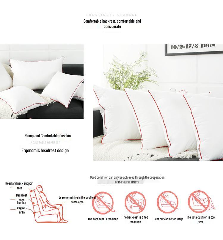 Cushion Inserts for Sofa and Lumbar Support - 45.50 Square Double Comfort Pillow Liners