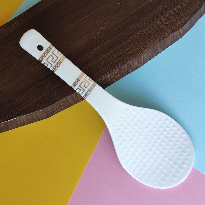 Qianxing Ceramic Non-Stick Rice Scoops - Longevity Pattern (4-Pack)