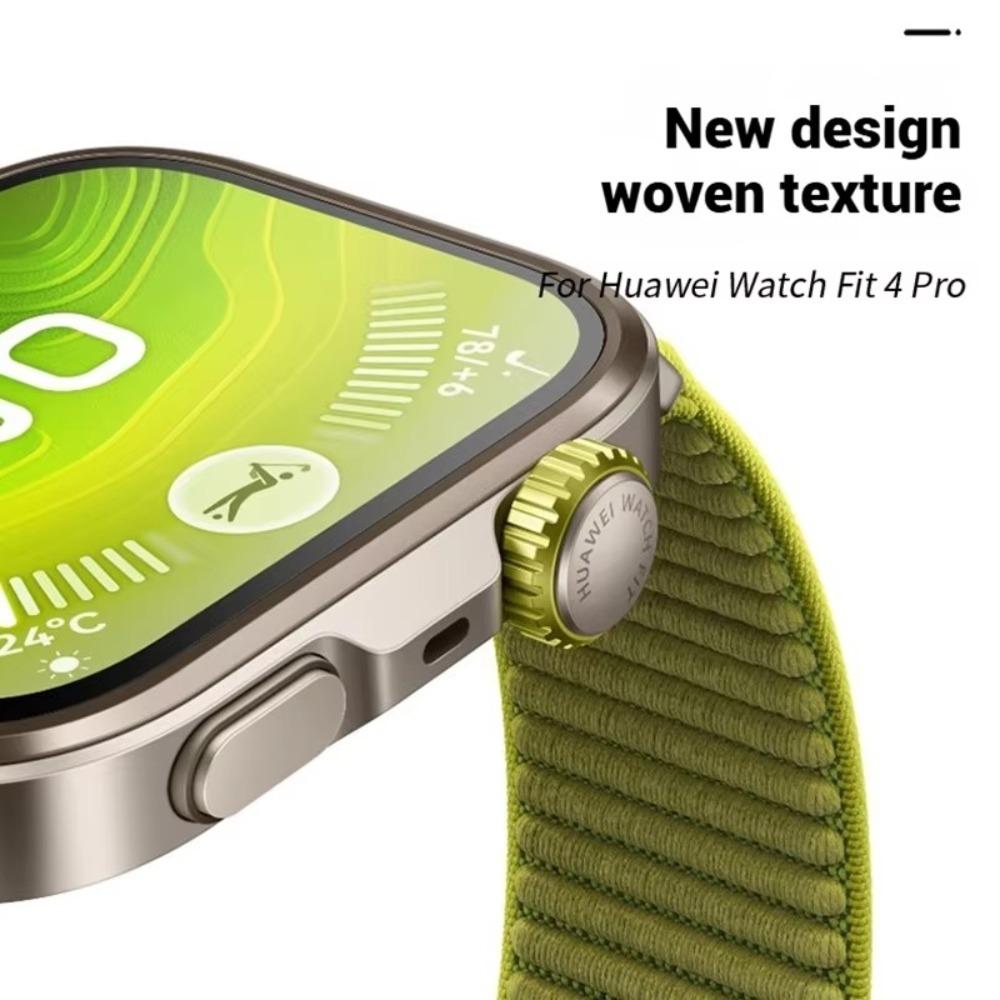New 1:1 QuickLink Watch Strap for Huawei Watch Fit 4 Nylon Replacement Replacement Strap Elastic Loop Strap Women