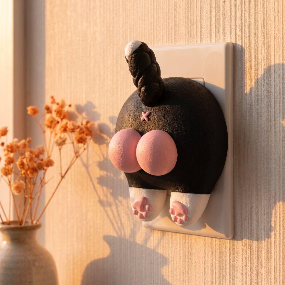 Cat Light Switch Guard Covers 3D Printed Console-shaped Switch Cover  Living Room Decor