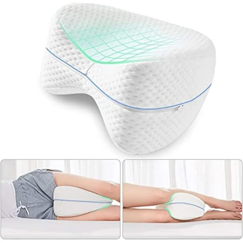 1PC Leg Pillow Memory Cotton Slow Rebound Leg Pillow Relieve Sciatica Accelerate Blood Circulation Alleviate Lower Back Leg Pain