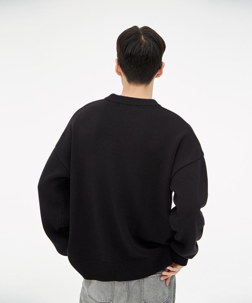 GIFTORIGINAL (Unisex) Go Love Knit Black