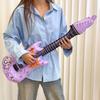 1/20Pcs Cartoon Guitar Foil Balloons Inflatable Rock Star Instrument Aluminum Foil Balloon Concert Theme Party Decoration Props