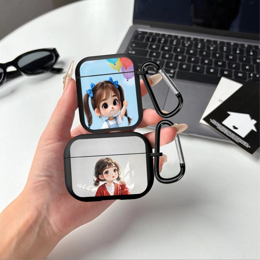 Girl In The Red Sweater Case For Airpods 2 Pro3 3 4 Pro2 1 Pro Earphone Cases Cover