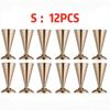 Gold Metal Trumpet Vase Stand Cone Flower Holder for Wedding Table Centerpiece, Party & Home Decor 3 Sizes Choose