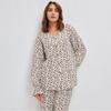 2026 Leopard Print Long Sleeve Pants Set Womens Sleepwear Loungewear