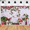 Mocsicka February 14 Valentine's Day Photography Backdrops Baby Shower Photo Background Rose Decoration Studio Props