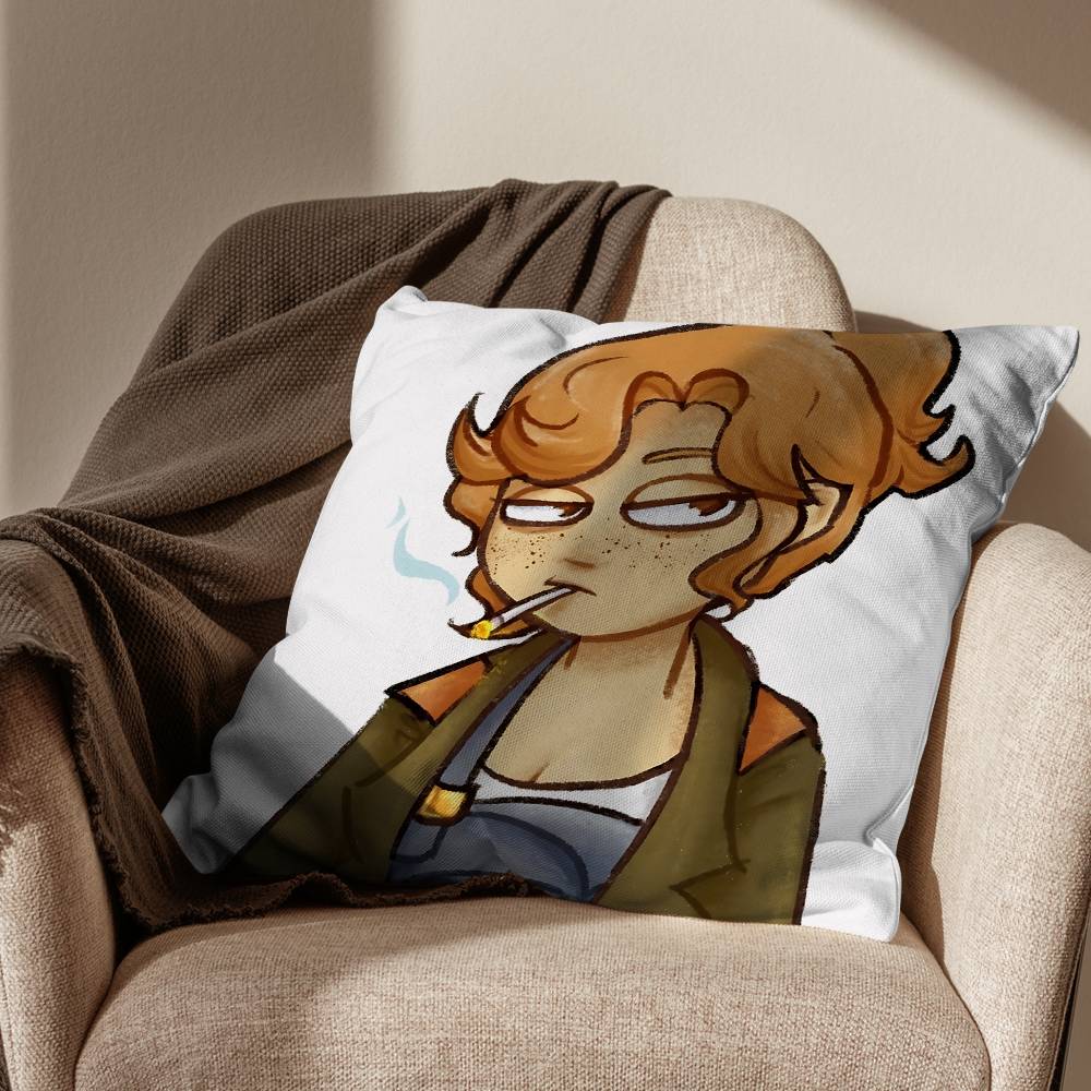 

game Deponia Pillow Case Antidustmite Pillowcase Invisible zipper silky short plush Sofa cushion cover 30x30cm