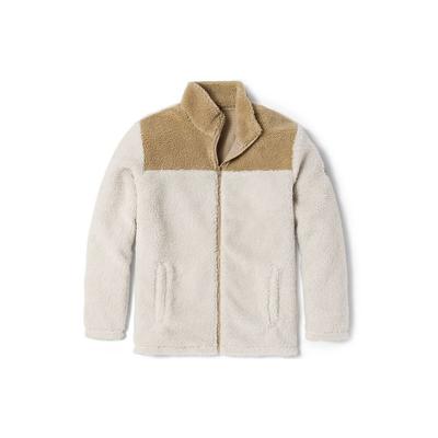 Colorblock Fleecegefütterte Logo Casual Stehkragenjacke Herrenjacken Hell-Erde A43P2-BM3