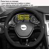 DIY Car Steering Wheel Cover For Volkswagen Golf 7 Polo Passat B8 Touran Tiguan
