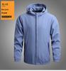 Men's Korean Style Casual Baseball Jacket with Hood - Solid Color, Trendy, Customizable