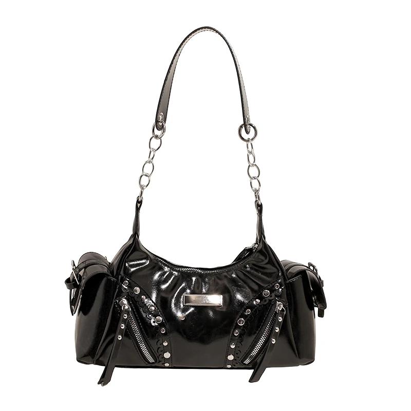 

Solid Rivet Handbag PU Persalized Shoulder Bag 2026 High Quality Trend Casual Crossbody Bag Fashi Versatile Women s Bag