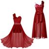 Barn Bryllup Blomster Jente Kjole Jente Ermeløs Blomster Blonder Rhinestone Maxi Romper Aftenkjole Danseklær